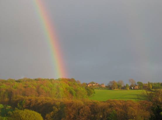 a rainbow over silkstone common